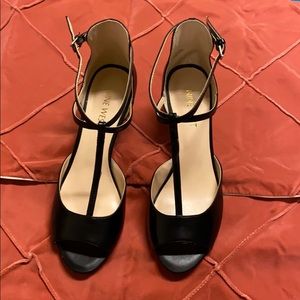 Nine west open toe pumps